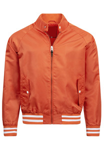 Chaqueta universitaria de aviador de vuelo en blanco informal bordada para hombre, chaqueta de invierno lisa con cuello levantado y logotipo personalizado - Product Image 3