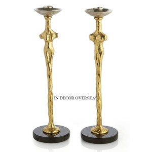 Antler Designer High Grade Gold Plated Premium Quality Metal Made Hotel And Restaurant Table Centerpiece Candle Holder Supplies - Product Image 6