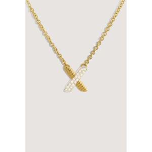 Collier en diamant Eternal Bond X bicolore pour un style élégant - Product Image 5