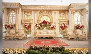 Boda India Mandap Arco y Pilar romano/telón de fondo de boda/Mandap decoración cortina cortinas de cuentas de cristal para hotel de boda - Product Image 3