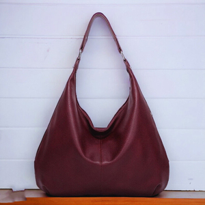 Hot Selling <b>Vintage</b> Hobo Leather <b>Handbag</b> LHB-0111 with Zipper Closure Custom Logo Women's Purses and <b>Handbags</b> - Product Image 1