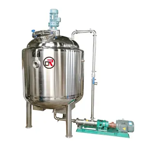 Sanitary High Speed Paint Mixer Food Grade Caustic Soda Chemical Electric Steam Mixing Tank Factory Price