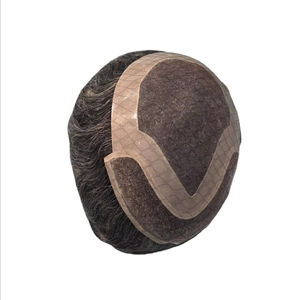 Peluca de Cabello Humano Taz Hair BD, Ondulado, Prótesis Capilar, 100% Cabello Remy Chino, con Frente de Encaje y Base Mono - Product Image 5