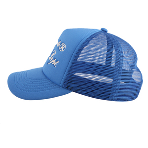 Casquette de camionneur en maille à bord pré-incurvé 5 panneaux, casquette de camionneur en mousse avec logo brodé, vente en gros d'usine personnalisée OEM - Product Image 6