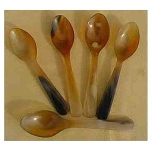 Cuchara de Cuerno Natural Marrón de la Mejor Calidad, Diseño de Estilo Animal, Hecha a Mano con Bloque de Ágata Pulido, Artesanía Natural - Product Image 3