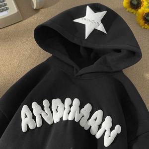 Sudadera con capucha unisex de algodón 100% para hombre, forro polar personalizado de gran tamaño French Terry Digital Puff Winter directamente de los fabricantes - Product Image 2