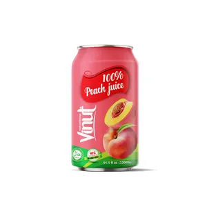 330ml Peach Juice With NFC VINUT Hot Selling Free Sample, Private Label, Wholesale Suppliers (OEM, ODM)