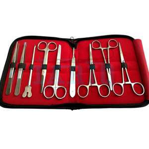 Nouvelle arrivée Kit complet de chirurgie vétérinaire pour étudiants Source d'alimentation manuelle Instruments chirurgicaux en acier - Product Image 1