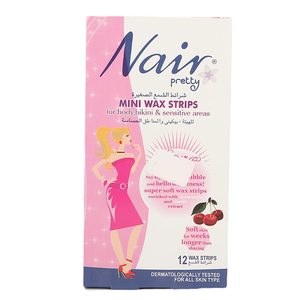 Nair Mini <b>Wax</b> <b>Strips</b> - Cherry - Product Image 1