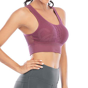 Ropa de gimnasio Sujetador deportivo para mujer Entrenamiento Sujetador deportivo para mujer Ropa de fitness Spandex/Sujetador deportivo de nailon en stock - Product Image 3