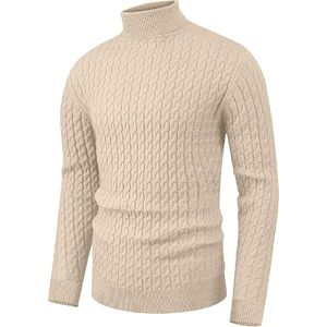 Pull en polyester à manches longues décontracté et à col rond de haute qualité pour hommes - Product Image 1
