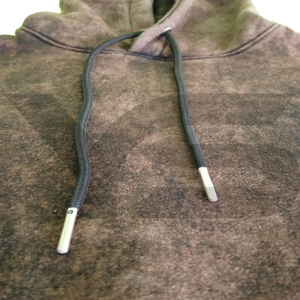 Sweat à capuche délavé à l'acide 300 Gsm 100% coton pour hommes, logo personnalisé de haute qualité, imprimé en relief sur polaire pour l'hiver, vente en gros - Product Image 3