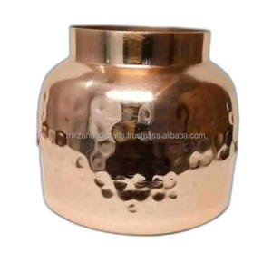 Cuivre fini chauffe-plat Jaar bougeoir en métal fait main pour accessoires salle à manger décor à la maison - Product Image 5