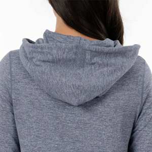 Livraison rapide à bas prix pour femmes léger Style décontracté devant maillot à capuche femmes vêtements de sport gris essentiel à capuche - Product Image 5