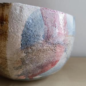 Bol décoratif en marbre multicolore Plat de centre de table en pierre élégant pour la maison Table Salon Cuisine et intérieur moderne - Product Image 5