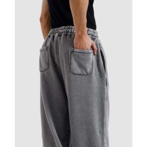 Pantalon essentiel en velours côtelé 100% coton, coupe ample, droit et fuselé, motif personnalisable, logo, taille 6XL, fermeture éclair décorative pour homme - Product Image 5