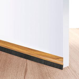 Guarnizione per porta in PVC Rovere con spazzola 1 metro - Product Image 4