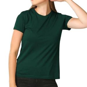 Vêtements de sport surdimensionnés pour femmes, t-shirts pour femmes, vente en gros, coton personnalisé, uni, ample, à manches courtes, solides - Product Image 1