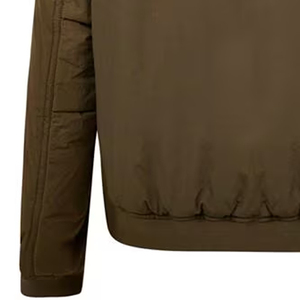 Blouson d'aviateur décontracté coupe ajustée pour hommes Manteau uni à fermeture éclair et col montant fin en toile pour le printemps et l'automne - Product Image 5