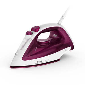 T-FAL ferro da stiro automatico da viaggio rosa FV1052X0 con solette in acciaio inossidabile per uso domestico - Product Image 4