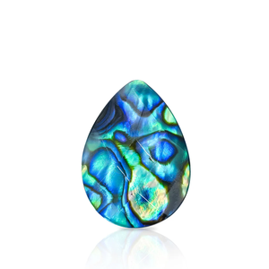 Genuine Abalone Shell Cabochons Iridescent, Organic, and One-of a Kind 1 Piece Pear Shape - Product Image 1