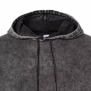 Sudaderas con capucha de lavado ácido básicas de diseño popular para hombres para adultos Ropa de hombre de último diseño Sudadera con capucha ligera - Product Image 5