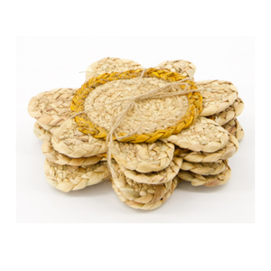 Napperons de table en jacinthe d'eau festonnée de style Boho tissé à la main en gros d'artisans vietnamiens - Product Image 2