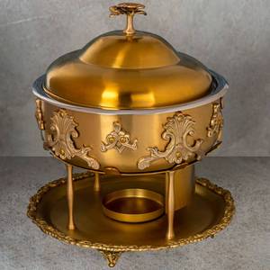 หม้อปรุงอาหารสแตนเลสสตีลหุ้มฉนวนสองชั้นสีเงินสำหรับร้านอาหารโรงแรมและเครื่องครัวใช้ในบ้าน - Product Image 3