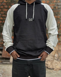 T-shirts pour hommes en coton 100% lourd Conceptions personnalisées Supportées Sweat à capuche de style surdimensionné en éponge française - Product Image 2