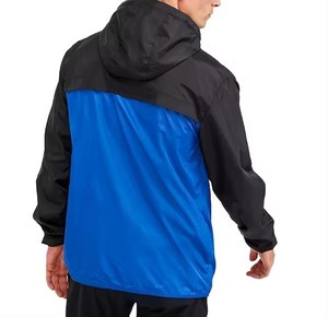 Nouvel arrivage de pantalons en nylon style rue pour hommes veste coupe-vent imperméable veste matelassée en polyester personnalisée veste oversize en toile - Product Image 2