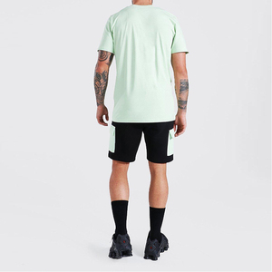 Nouveau tendance Dernier style Vêtements d'été à manches courtes pour hommes Ensemble double personnalisé de couleur unie à bas prix pour hommes - Product Image 2