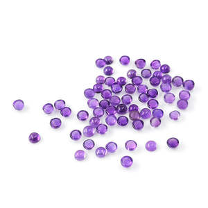 Natural Brazil Amethyst Calibrated Cabochon <b>Rounds</b> 5mm 6mm Moonstone Turquoise Opal Yellow Green Marquise Oval <b>Cushion</b> Pear - Product Image 2
