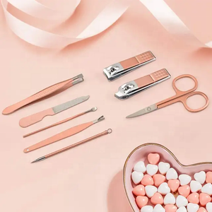 Vente en gros Ensemble de manucure coupe-ongles pédicure 16 pièces en acier inoxydable Kit de manucure solide Kits de manucure de toilettage professionnel - Product Image 4