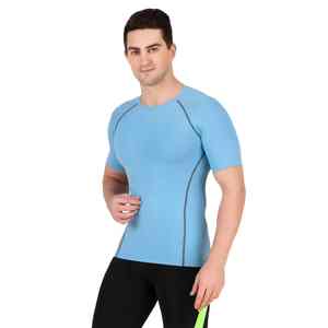 Camisetas de Compresión para Hombre, para Fisicoculturismo, Estampadas, Sin Costuras, Transpirables, Absorbentes de Sudor, Ajustadas, de Poliéster y Elastano, Ropa Deportiva - Product Image 3