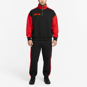 OEM/ODM Custom Applique Patch Embroidery Logo Color Block Jogger Tracksuits Breathable Training & Jogging Wear Sweatsuit - Product Image 4