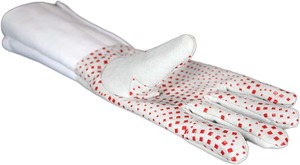 Guantes de esgrima lavables profesionales con partículas de silicona antideslizantes acolchadas para entusiastas de Foil Epee - Product Image 2