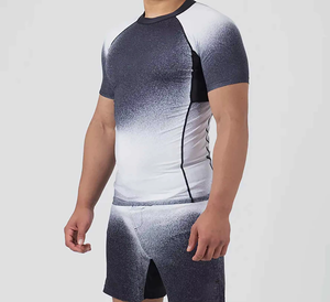 Rash Guard MMA Rashguard customized Fully Sublimation Rash Guards BJJ high quality custom <b>print</b> bjj rash guard - Product Image 3
