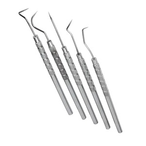 Détartreurs dentaires manuels en acier inoxydable, instrument d'hygiène buccale, poignée ergonomique pour un nettoyage précis, cliniques dentaires professionnelles - Product Image 5