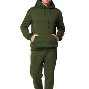 Survêtements d'hiver pour hommes en grande taille, doux, confortables, respirants, imprimés, motifs unis, ensembles thermiques hip-hop en provenance du Pakistan - Product Image 2
