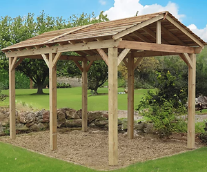 กรอบศาลาสวนไม้หนัก (KD) - Product Image 6