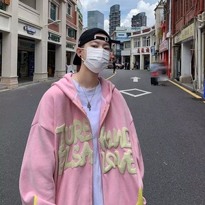 Sudadera con capucha y cremallera polar de algodón pesado de alta calidad con estampado 3D personalizado ropa informal forrada diseño precio al por mayor para adultos - Product Image 5