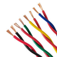 Câble torsadé à 2 conducteurs 10 mm² en cuivre pur, haute résistance à la traction 450-750 V, adapté aux interphones de porte et au câblage de sécurité des bâtiments