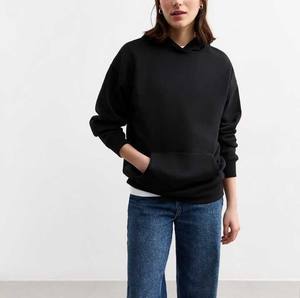 Sweat à capuche en polaire brossée douce pour vêtements de maison confortables Sweat à capuche Streetwear pour femmes Style moderne - Product Image 5