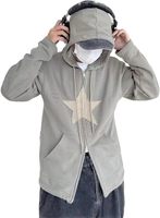 Sudadera con Capucha de Manga Larga Transpirable para Hombre y Mujer, Estilo Hip Hop Urbano, Bordada, Lavada, Desgastada, Vintage, Tallas Grandes, Casual, Primavera