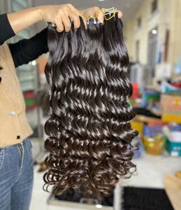 มัดผมสีน้ำตาลแบบเด้งพร้อมแผ่นปิดและด้านหน้าเพื่อให้วิกผมดิบมีคุณภาพดีเยี่ยม - Product Image 3