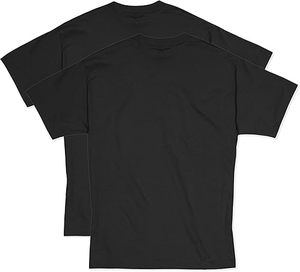 Hanes เสื้อยืดผู้ชาย beefy-T, เสื้อยืดผ้าฝ้ายเฮฟวี่เวท1หรือ2แพ็คใหญ่ & สูง - Product Image 6