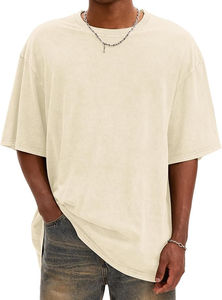 Algodón de rizo francés Diseña tu propio logotipo, el mejor proveedor, camiseta de lavado ácido para hombres, última colección hecha en fábrica, camiseta de lavado ácido para hombres - Product Image 5