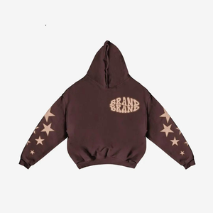 Sudaderas con capucha de gran tamaño para hombre, ropa de calle con hombros caídos y diamantes de imitación, estampado de peso pesado, bordado, lavado ácido, sudaderas con capucha, sudadera vaquera con lágrimas - Product Image 3