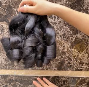 Mechones de cabello Natural vietnamita hinchable, cabello humano 100% de cutícula, precio al por mayor - Product Image 4