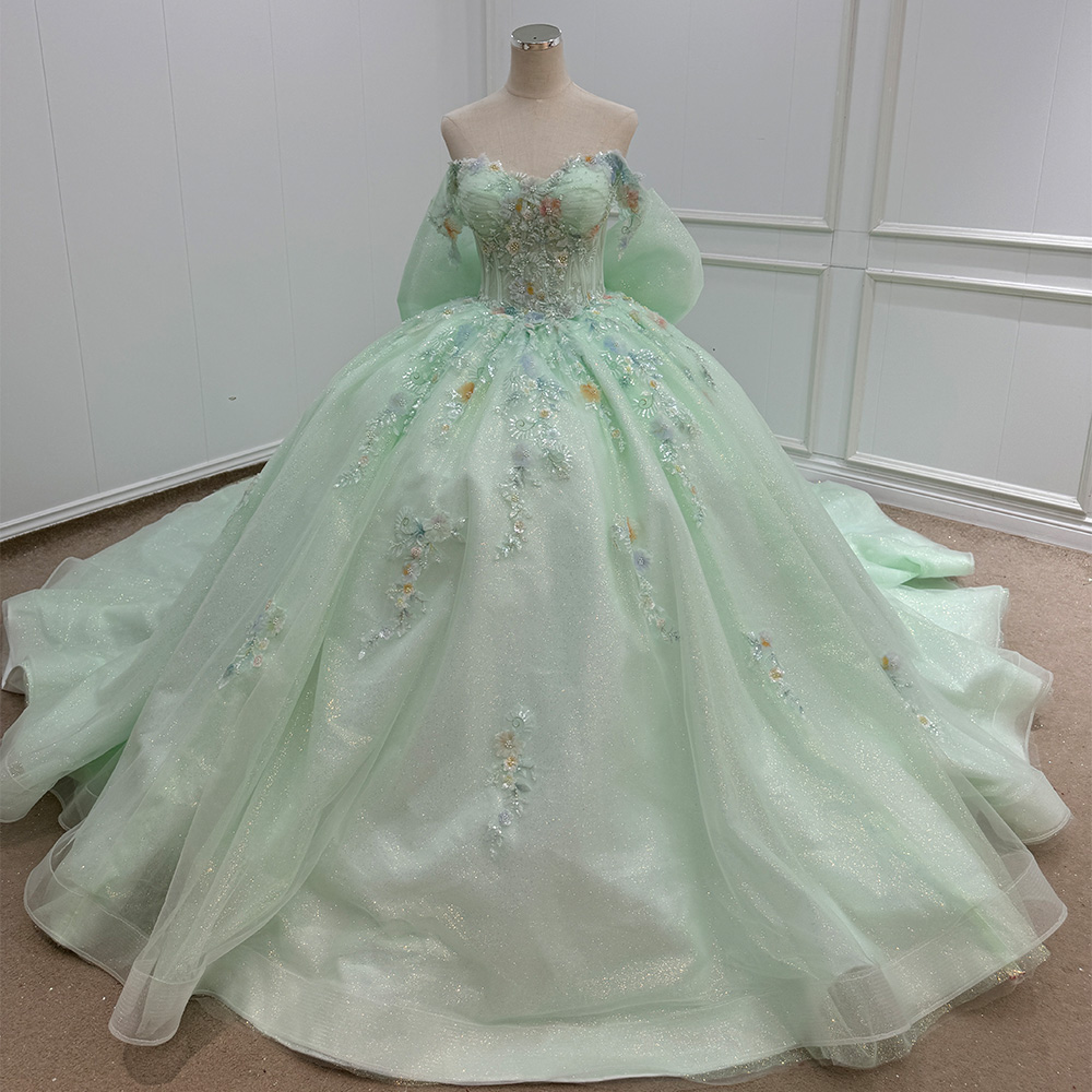 light green fancy dress Laurel Velvet Midi Dress - Emerald Green main image 1